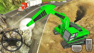 Stone Cutter Excavator Operator - Rock Mining Simulator - Excavator Driving Game - Android Gameplay