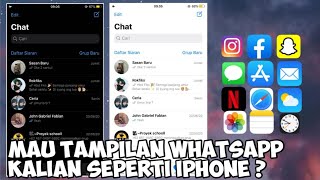 TUTORIAL,CARA MERUBAH WHATSAPP ANDROID MENJADI WHATSAPP IPHONE IOS 13