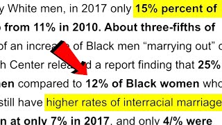 Interracial Marriage Statistics: Black Men vs Black Women