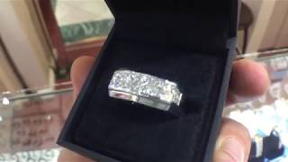 Mens Diamond Band Video (Princess Cut) by Ritz Jewelers #ritzjewelers