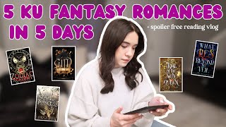 Reading 5 Kindle Unlimited Fantasy Romances In 5 Days | SPOILER FREE