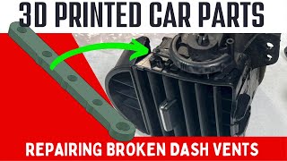 3D Printing Repair Parts for Lexus IS300 Dash Vent with ToyBox Printer and AutoCAD