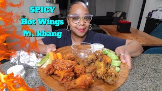 SPICY FRIED HOT WINGS MUKBANG WITH MY BOO.