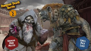 Duergar Mind Master vs Gnoll Pack Lord | Dungeons & Death Battles Season 2 Combat