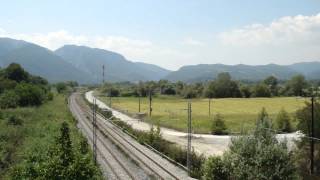 (HD)Trains at Evangelismos-Rapsani-Leptokarya