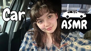 ASMR In The Car | Fast + Aggressive Camera Tapping, Mouth Sounds, Fabric Scratching, Tapping, More