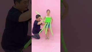 Make a dress out of balloons | Cerative Baloon Twist #short #balloon