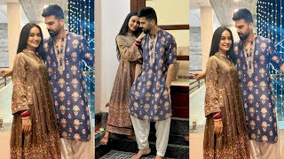 Surbhi Jyoti First Look With Hubby Sumit Suri First Diwali Celebration At Her Sasural After Marriage