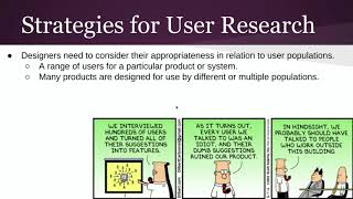 7.3 - Strategies for User Research