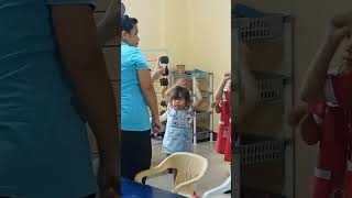 Cute Kids Dancing Kindergarden