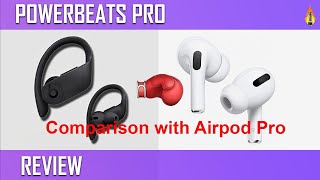 Apple PowerBeats Review and comparison to Airpod Pro. Powerbeats phone app demonstration included.