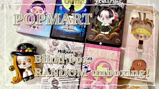 POPMART blind box random unboxing! 【hirono AZURA skull panda DIMOO】