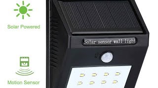 Solar Powered PIR LED Wall Light  $7.99