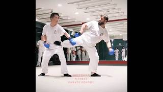 Shotokan Karate Training Sparring at Porchester Centre London, UK