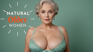 Natural Older Woman Over 60🔥Attractively Dressed and Beauty|| Wearing Glamour Outfit