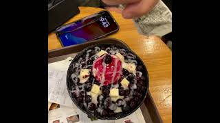 Blueberry Cheesecake Bingsu Shaved Ice #shorts #shortvideo #youtubeshorts #short #ice #foodshorts