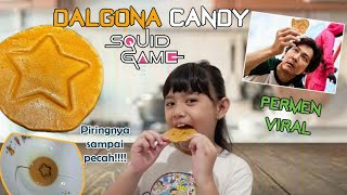 How To Make Dalgona Candy Squid  Game / Membuat Dalgona Squid Game/ Permen viral korea