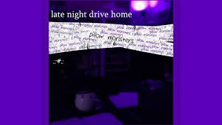 late night drive home - "pillow monsters"