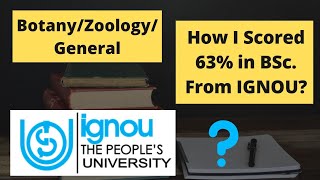 How I Scored 63% in BSc From IGNOU? Botany | Zoology | IGNOU Exam Tips