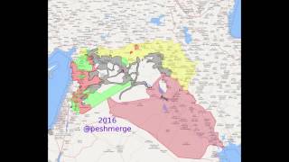 IS presence since 1st January 2015 till 31st July 2017 in Syria and Iraq