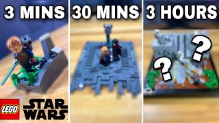 I Built LEGO Jedi Fallen Order Locations in 3 mins, 30 mins and 3 hours!