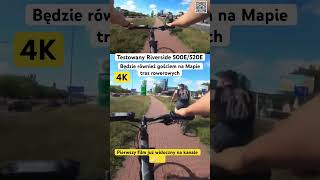 Rower elektryczny Riverside 500e/520e na trasie rowerowej Warszawy WARSAWTOUR #ebike #riverside500e