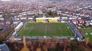 Drone footage of KGV College and Melos Cop High School heading over to Southport FC