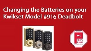 Changing the batteries on the Kwikset 916 Deadbolt