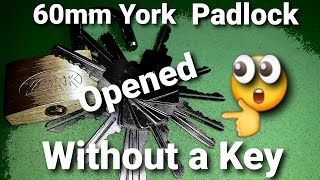 (346) Lock Picking - No key needed For This York 60mm Padlock