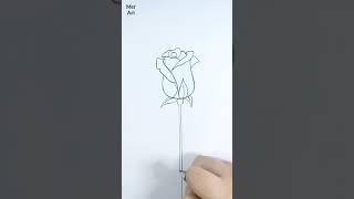 How to draw a flower #easy_art  #Drawing #painting #Creative #shorts