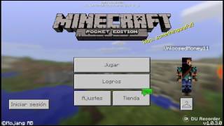 Jugando minecraft PE 1