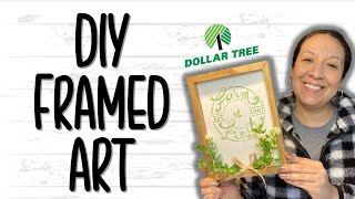 DIY Dollar Tree Framed Art | Budget Friendly | Easy Level