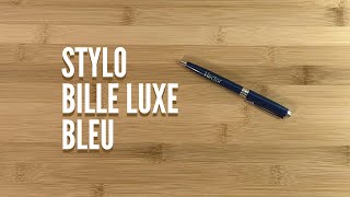 STYLO BILLE LUXE BLEU