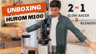 #hurom  M100 2-IN-1 Slow Juicer & Blender | Unboxing Review