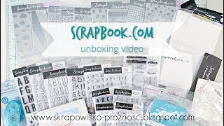 Scrapbook.com Exclusive products - unboxing video