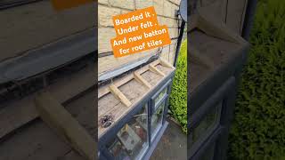 How to roof a bay window with roof tiles