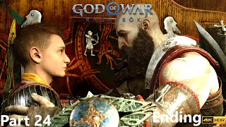 God of War Ragnarök: Full Playthrough - Part 24 Ending [No Commentary] 4K - HDR