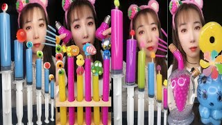 Asmr eating sweet candy🍭compliation 😍 #tiktok#mukbang#viral#asmr#ssoyoung#youtube#food#funny