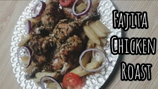 Fajita Chicken Roast with Fajita sauce #easyrecipe #minivlog #musfirahkhan #viral #chicken #fajita