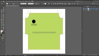 Шаблон(выкройка) конверта в Иллюстраторе