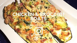 CHICKEN & BROCCOLI BOATS - KETO STYLE