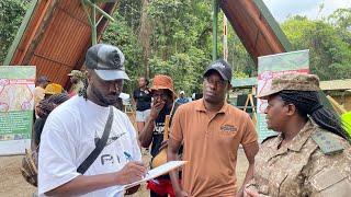 Bebe cool and wife Zuena kirema touring mountain Rwenzori National park