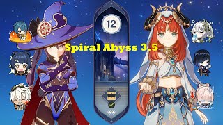 Mona National & Nilou Bloom | Spiral Abyss 3.5 Floor 12 (9*) | Genshin Impact