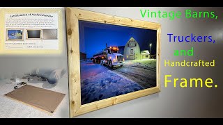 Capturing Winter's Beauty: A Tale of Vintage Barns, Truckers, and Handcrafted Frames #VintageBarn