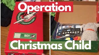 Samaritans Purse Operation Christmas Child Shoe Box