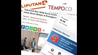 Telkomsel Beri GRATIS 30 GB Untuk Akses Belajar di Ruang Guru