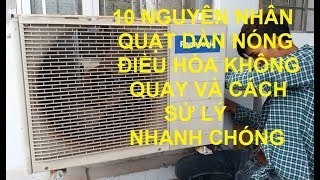 Quạt Dàn Nóng Điều Hòa Không Chạy - Chạy Yếu - Kiểm Tra & Sử Lý