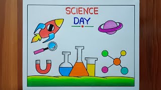 National Science Day Drawing / National Science Day Poster Drawing / Science Day Drawing / Drawing