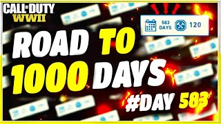 COD WW2 - ROAD TO 1000 DAYS LOGGING IN #DAY 583 COD (WW2 CHALLENGE)