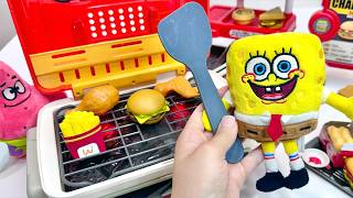 [🌟Toy ASMR🌟] 🍔Spongebob Hamburger Store Toys & Eating ASMR | Satisfying Toy Unboxing ASMR